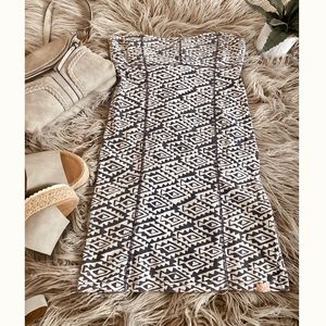Billabong☮️ Designer Closet Tribal Strapless Dress